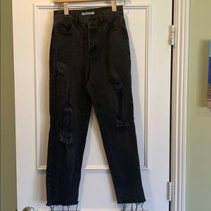 PacSun High Rise Straight Black Jeans